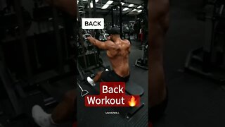 Back Workout 🔥 #shorts #workout #gymworkout #backworkout