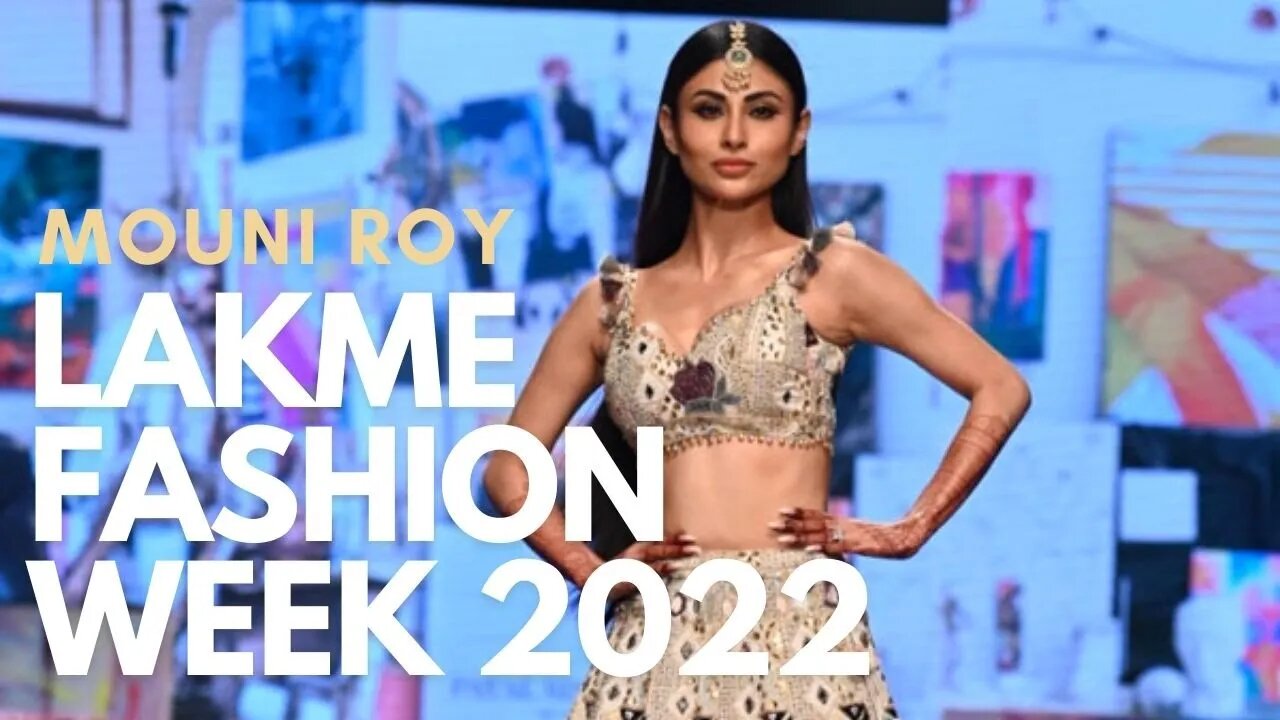 Mouni Roy Walks Ramp For Lakmé Fashion Week