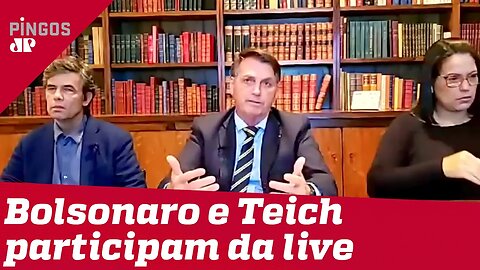 Live do presidente Jair Bolsonaro de 16/04/2020