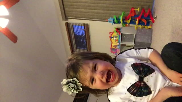 "A Tot Girl Cries Because Hanukkah Is Over"