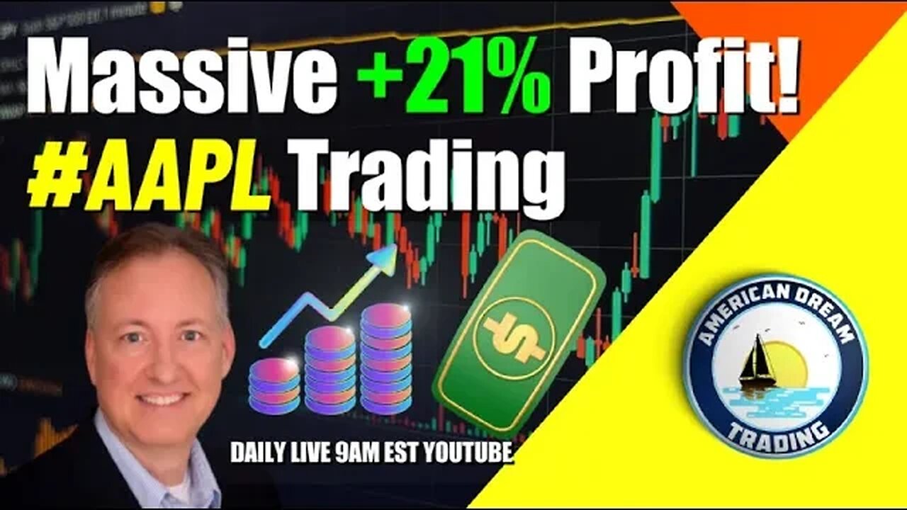 Massive +21% Profit Lifetime Member Trading Apple Stock Market Success