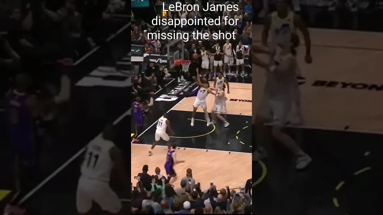 #lebronjames #disappointed #for #missing #the #shot#nba #basketball #league#pass