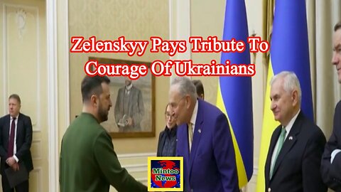 Zelenskyy pays tribute to courage of Ukrainians as war enters 3rd year