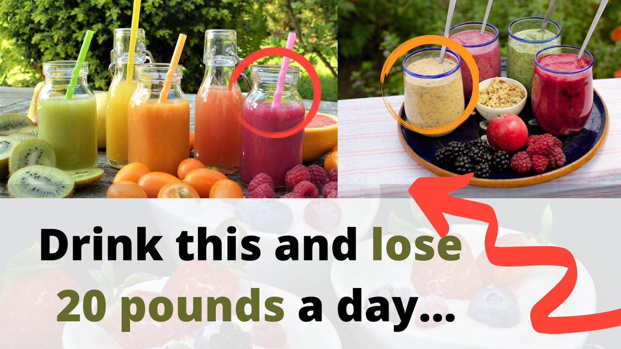 look how she lost 20 pounds a day with just tasty smoothie diet
