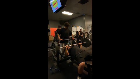 14 year old Bench Pressing 225lbs! ‼️