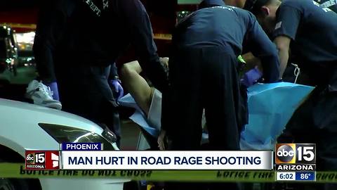 Man injured after being shot in west Phoenix road rage incident