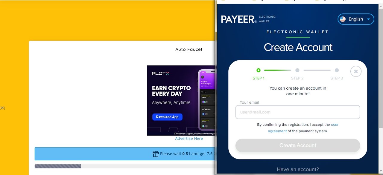 How To Earn Free USD Dollars TOKENS Auto Faucet Cryptocurrency At BTC Bunch Withdraw Via Payeer