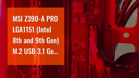MSI Z390-A PRO LGA1151 (Intel 8th and 9th Gen) M.2 USB 3.1 Gen 2 DDR4 HDMI DP CFX Dual Gigabit...