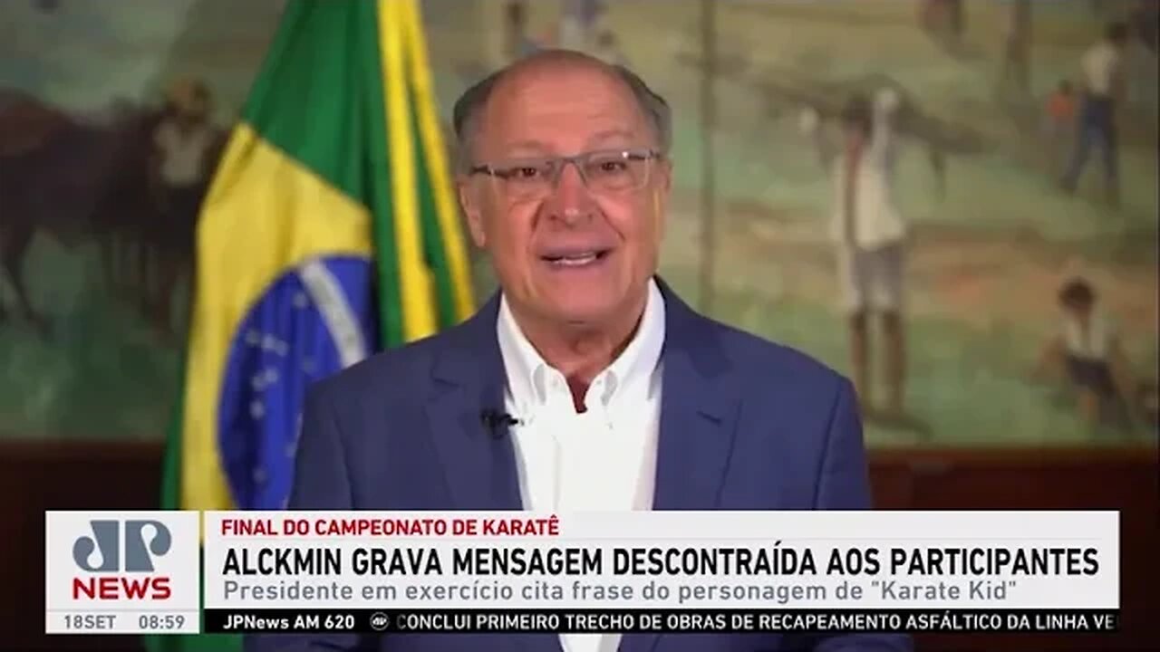 Alckmin dá parabéns a karatecas com frase de “Karatê Kid”