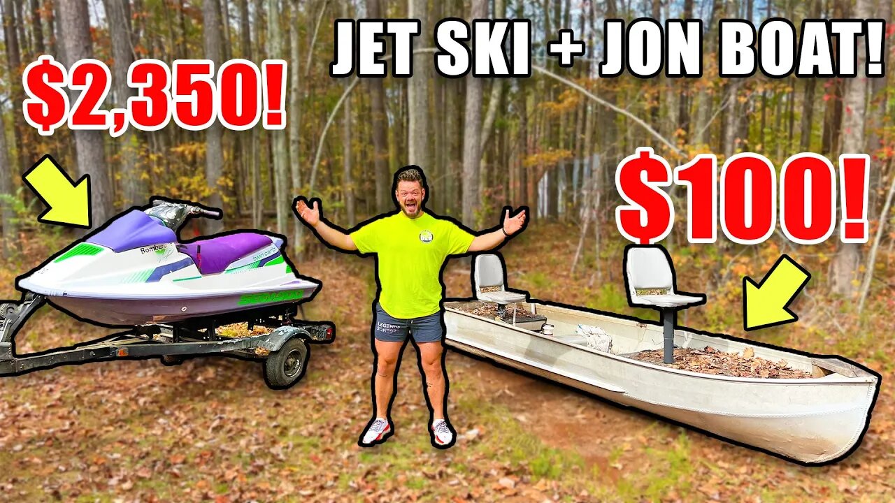 WORLD'S FIRST Marketplace Jet Ski - Jon Boat Build! Pt. 1