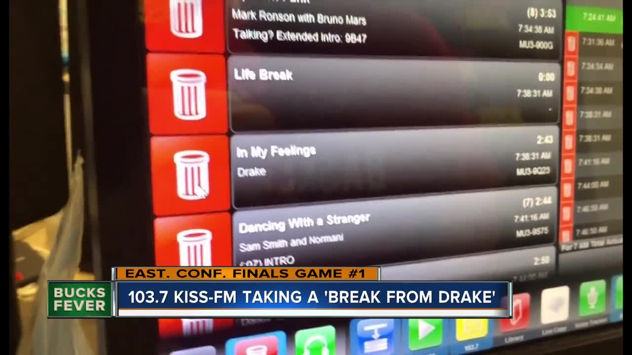 Break from Drake: Milwaukee radio station not playing songs by Drake during Bucks-Raptors series