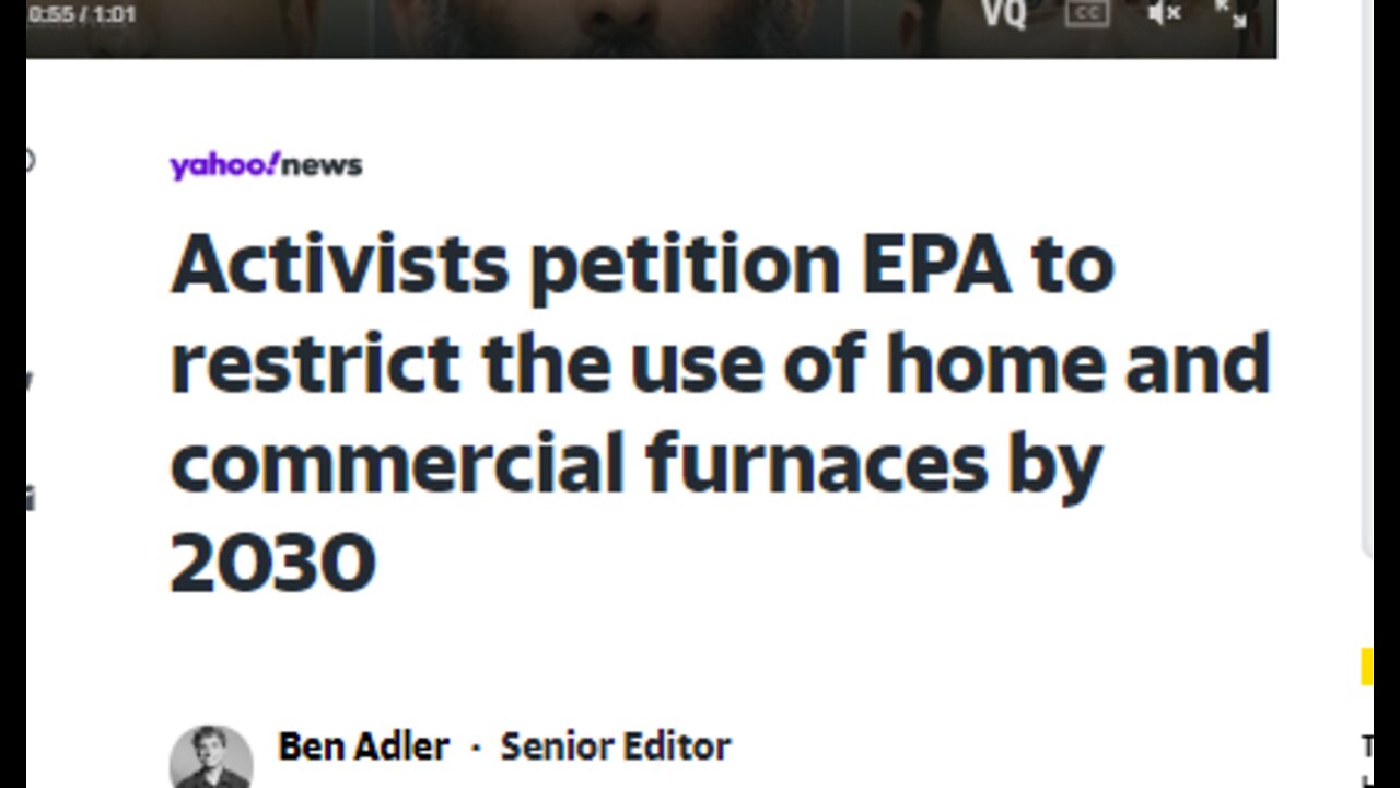 ENVIR ACTIVISTS WANT GOV BOOT ON CITIZENS NECKS DEMANDING CHANGE OF HOME HEAT/HOT WATER