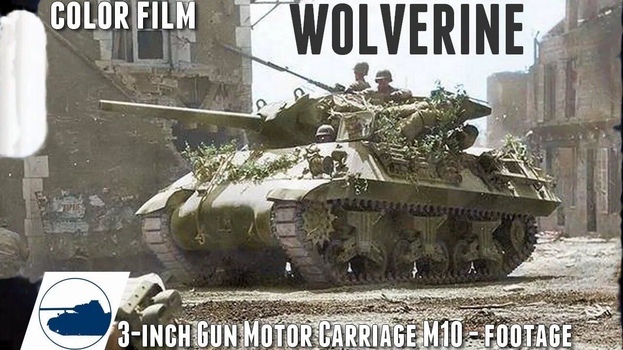 WW2 M10 Wolverine - Color footage.