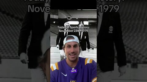 TODAY IN SPORTS HISTORY: 11/25/1979 #shorts