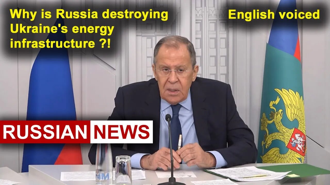 Why Russia is destroying Ukrainian energy infrastructure. Lavrov's press conference | Ukraine