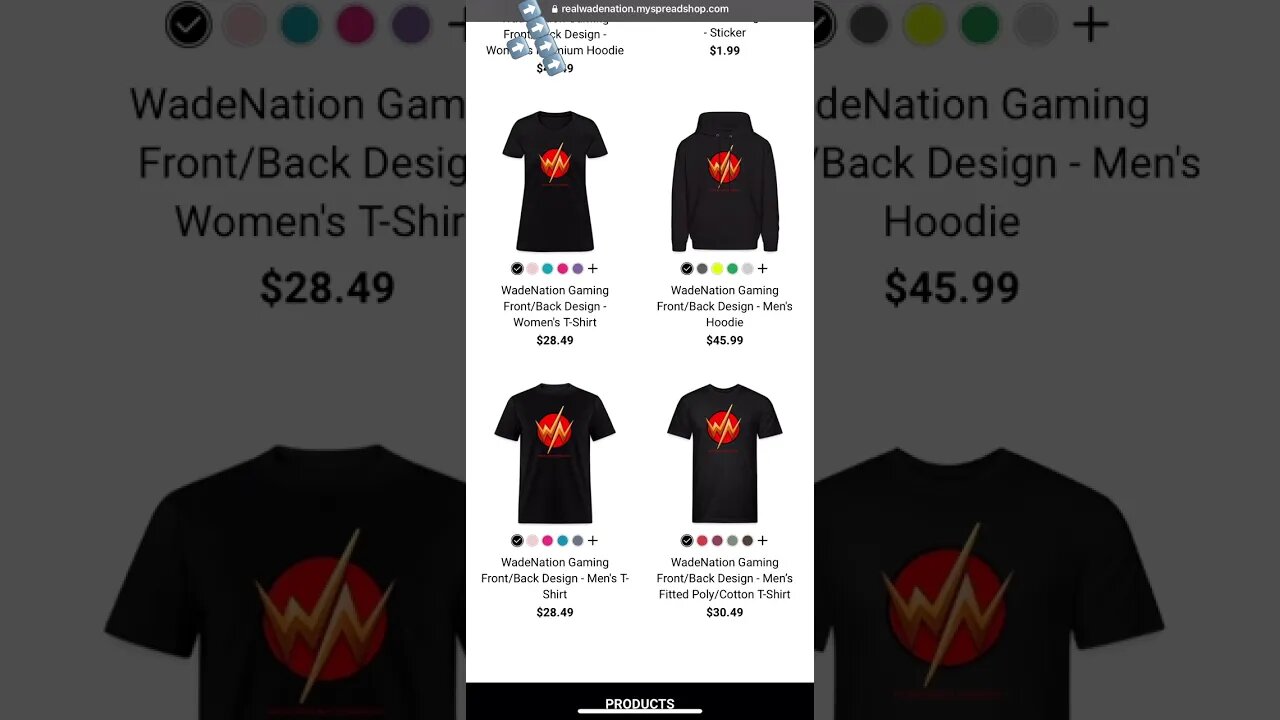 Go check my merch store out link top of short I would appreciate it but not needed #merch #wadeclan