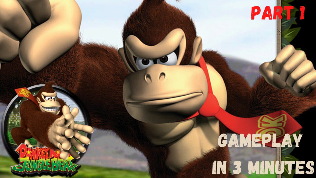 Donkey Kong junglebeat gameplay part 1 in 3