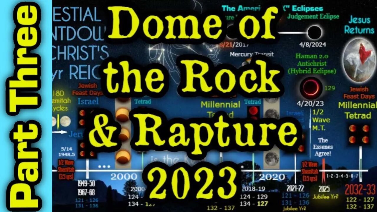 1,335-YEAR CELESTIAL & SHEMITAH PATTERN: DOME OF THE ROCK - RAPTURE 2023 - PART THREE