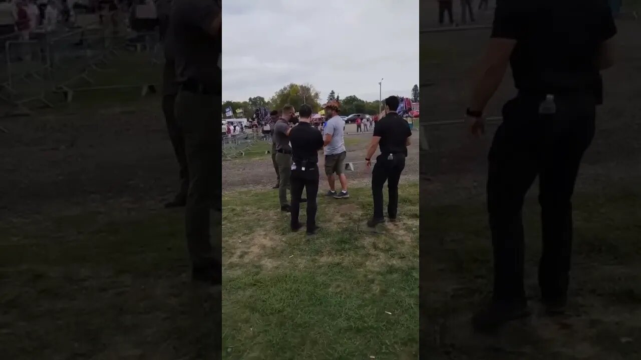 10/9/21 Richard Citizen Journalist getting kicked out of the T-Man Rally in Iowa- Not Sure Why Yet.