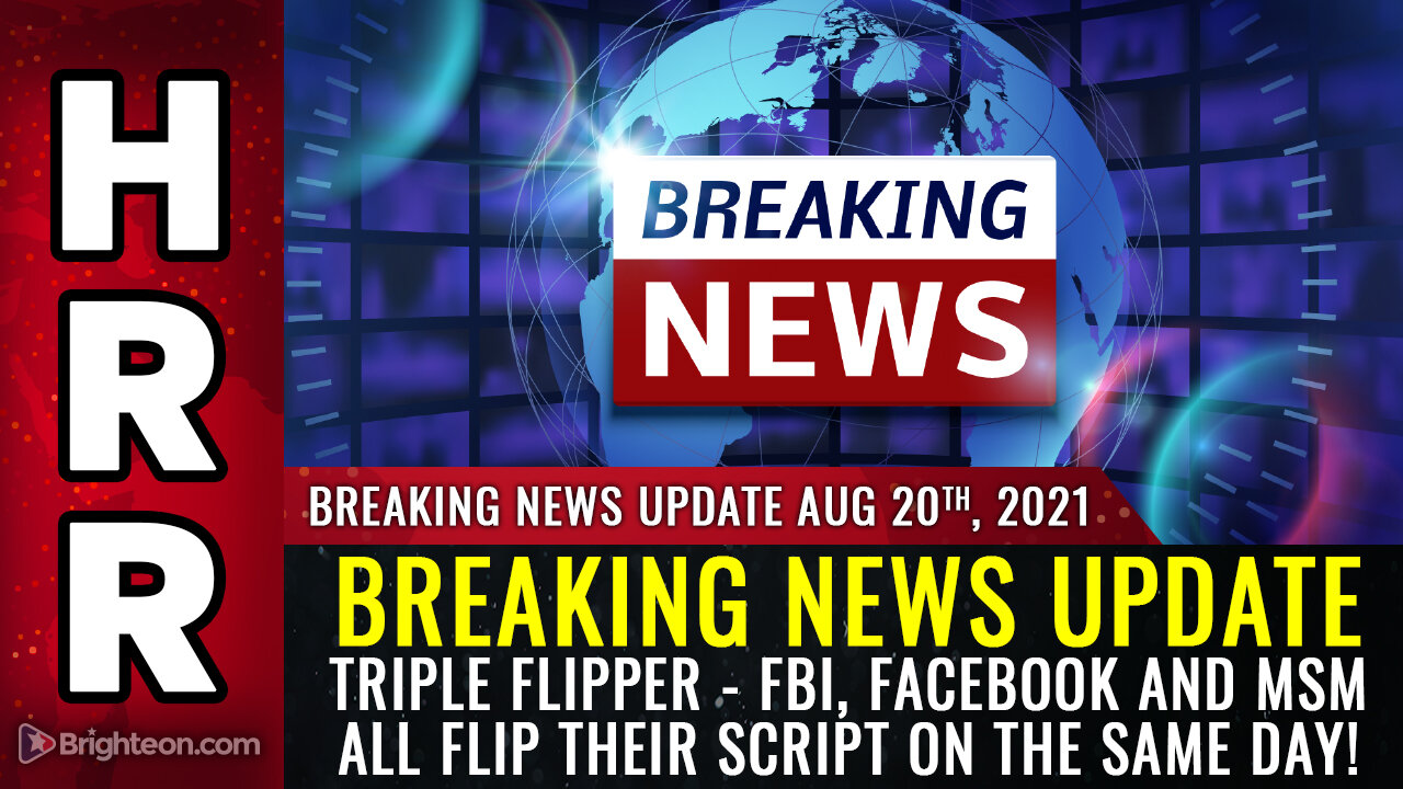 Breaking news update - Triple Flipper - FBI, Facebook and MSM all FLIP their script on the same day!