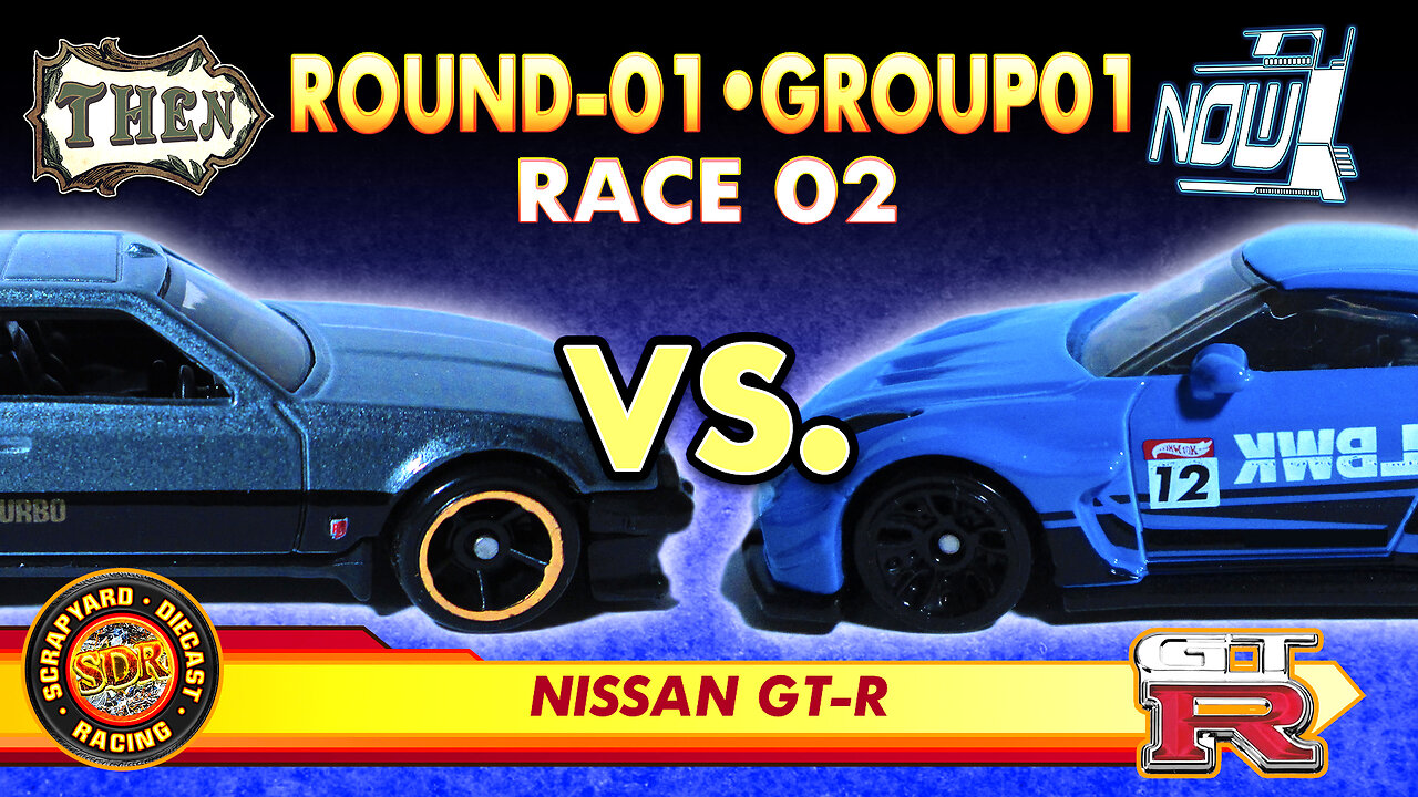 GT-R Racing | Race 02 Group 01 Round 01 | Then vs Now 3 | Hot Wheels Diecast Racing Tournament