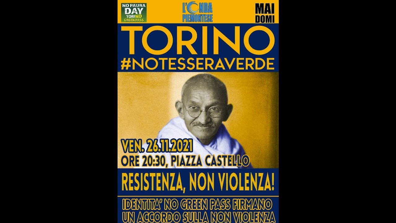 Torino NOTESSERAVERDE 26 NOVEMBRE 2021