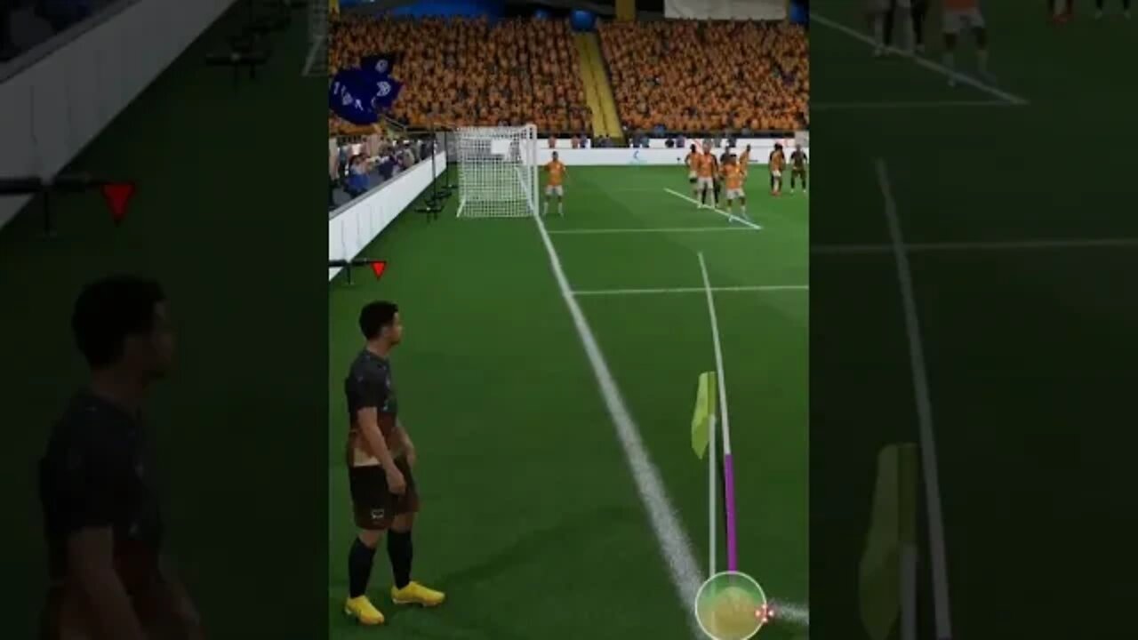 Incredible goal direct shot from corner kick on FIFA 23