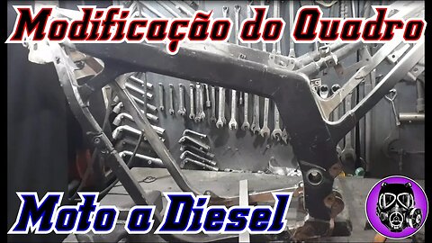 Modificação do Quadro 01 - Sunset 80 ( Moto a Diesel de Goiânia )