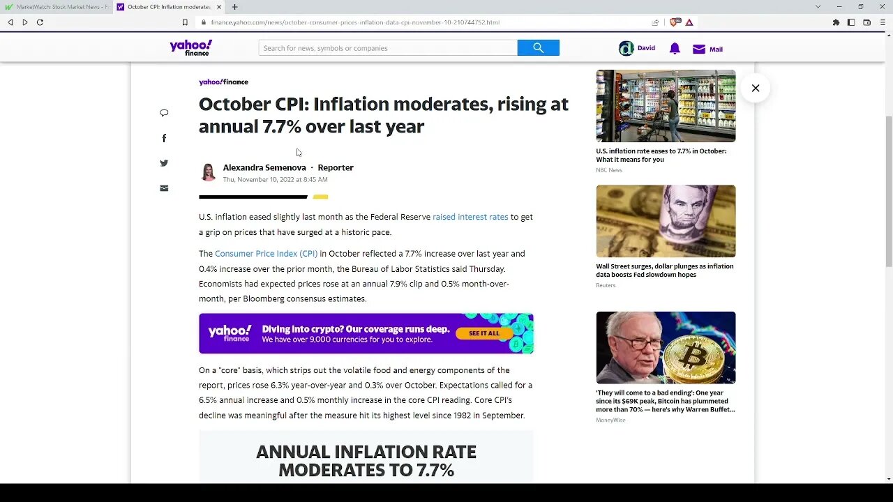 A Quick Note of October CPI: Don't fall for it