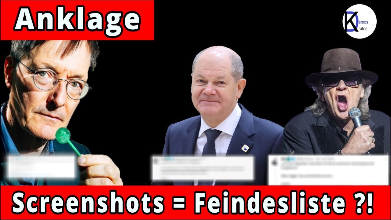 Anklage wegen Feindliste.Fรผr gespeicherte Corona-Zitate@Demos Kratos๐๐๐๐ COV ID1984