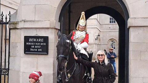 Don't touch the Reins #horseguardsparade