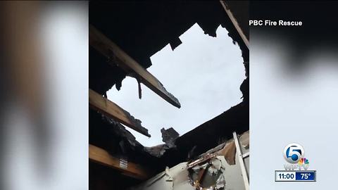 Jupiter apartment catches fire due to possible lightning strike