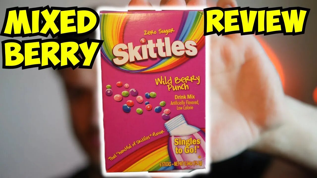 Skittles WILD BERRY PUNCH Drink Mix Review