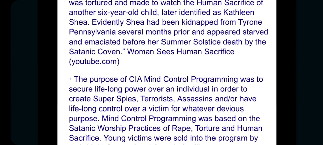 Purpose for Mind Control Programming