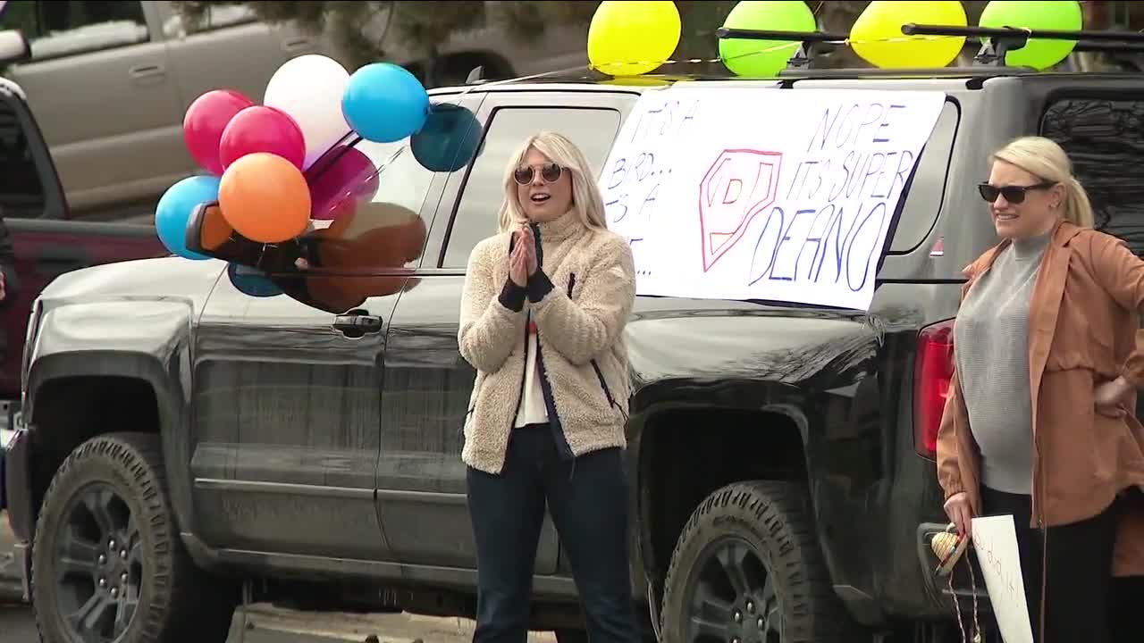 Colorado neighborhood comes together to celebrate big milestone for little boy amid coronavirus outbreak