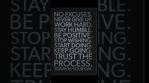 #noexcuses #stayhumble #nevergiveup #trusttheprocess