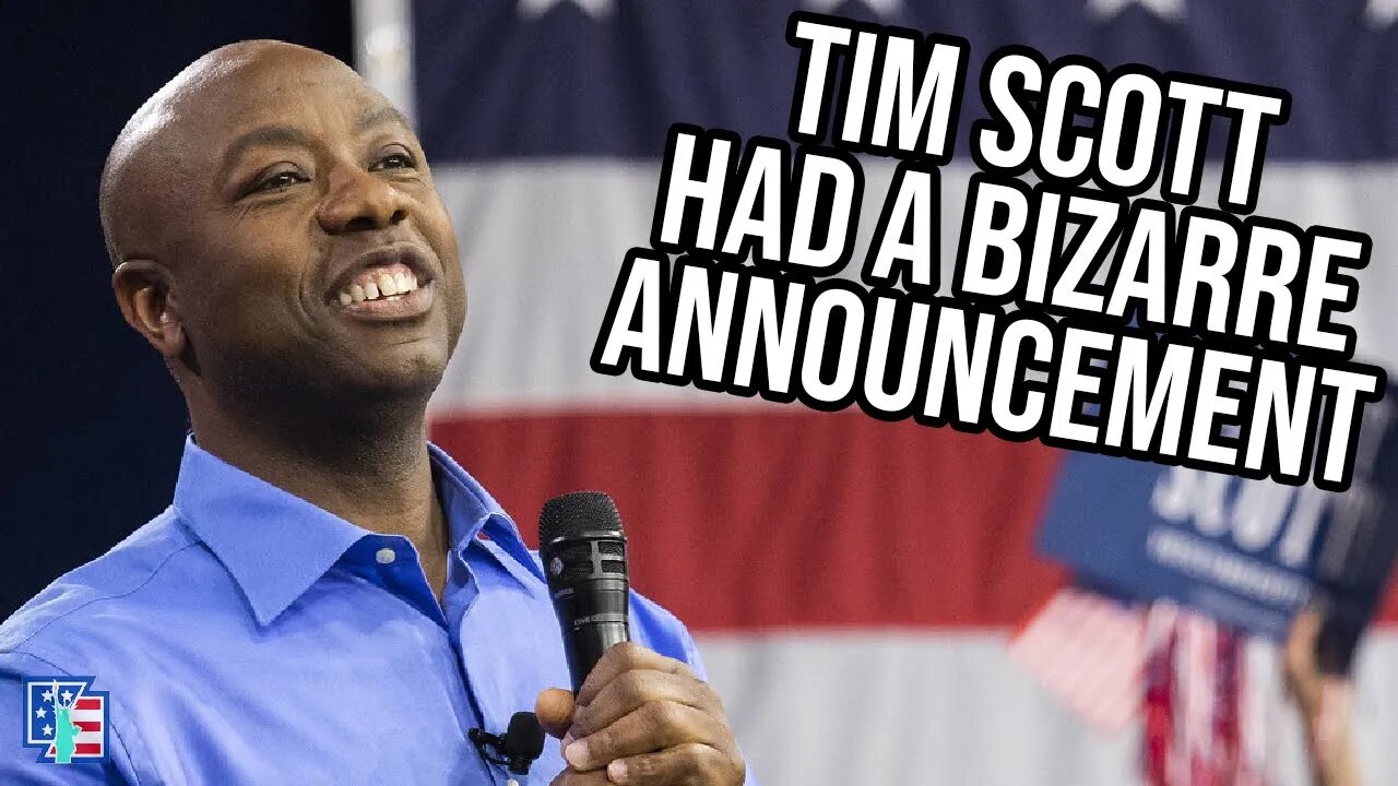 Tim Scott Had A Fascinating Announcement!