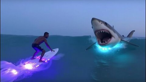 Can LED Lights Under Surfboards Stop Great White Shark Attacks? | Shark Safety Innovation