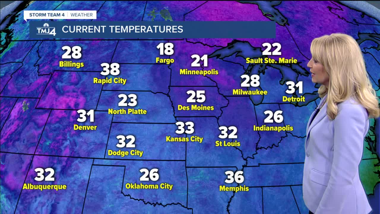 Chilly Saturday with partly cloudy skies and highs in the upper 30s