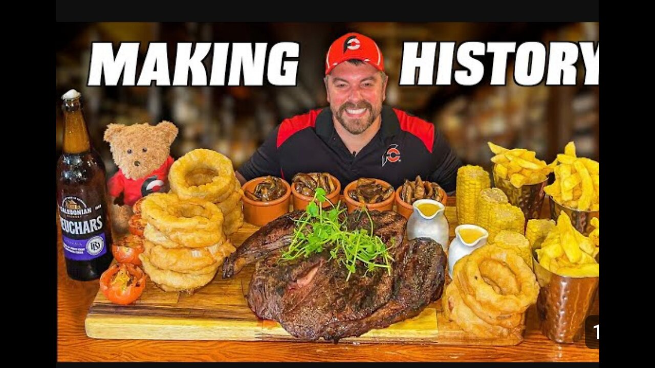 Toughest Steak Challenge I've Ever Tried!! Undefeated 60oz Scottish Rump Steak Challenge!!