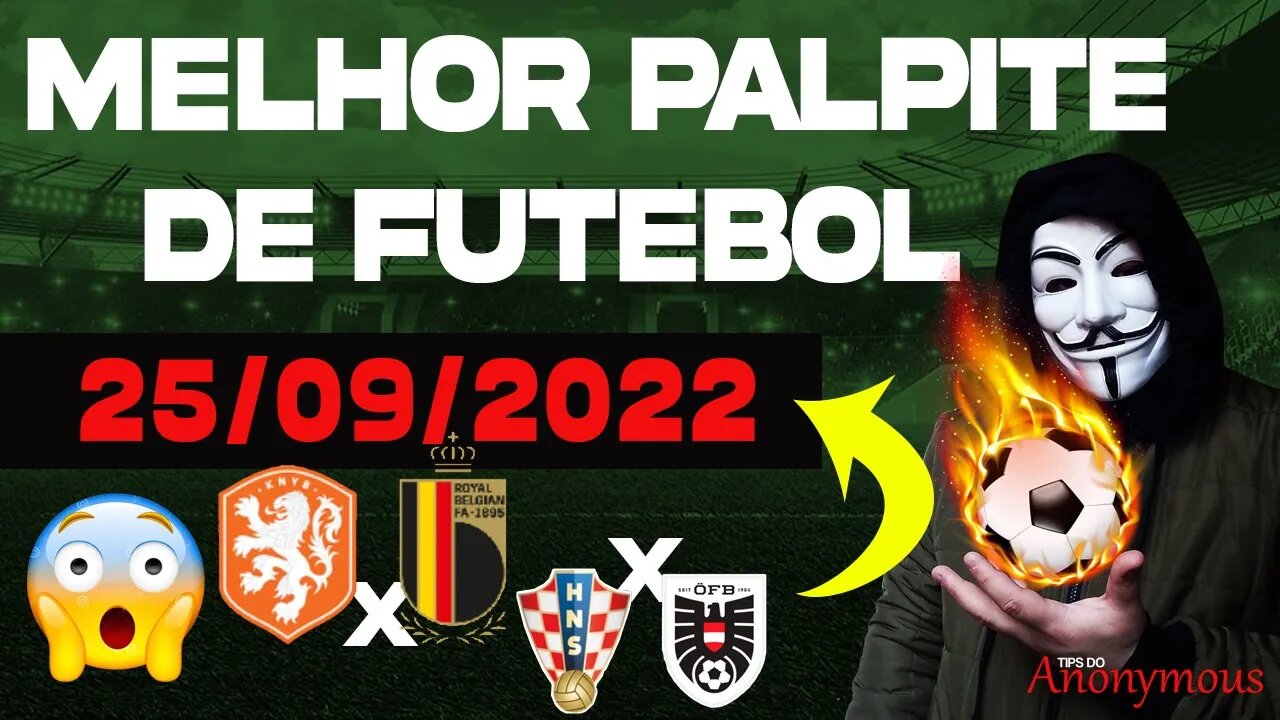 MELHOR PALPITE DE FUTEBOL PARA HOJE DIA 25 09 2022 DOMINGO + BILHETE PRONTO