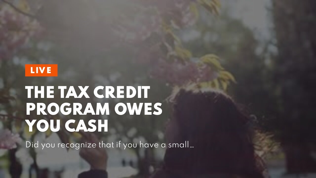 The Tax Credit Program Owes You Cash