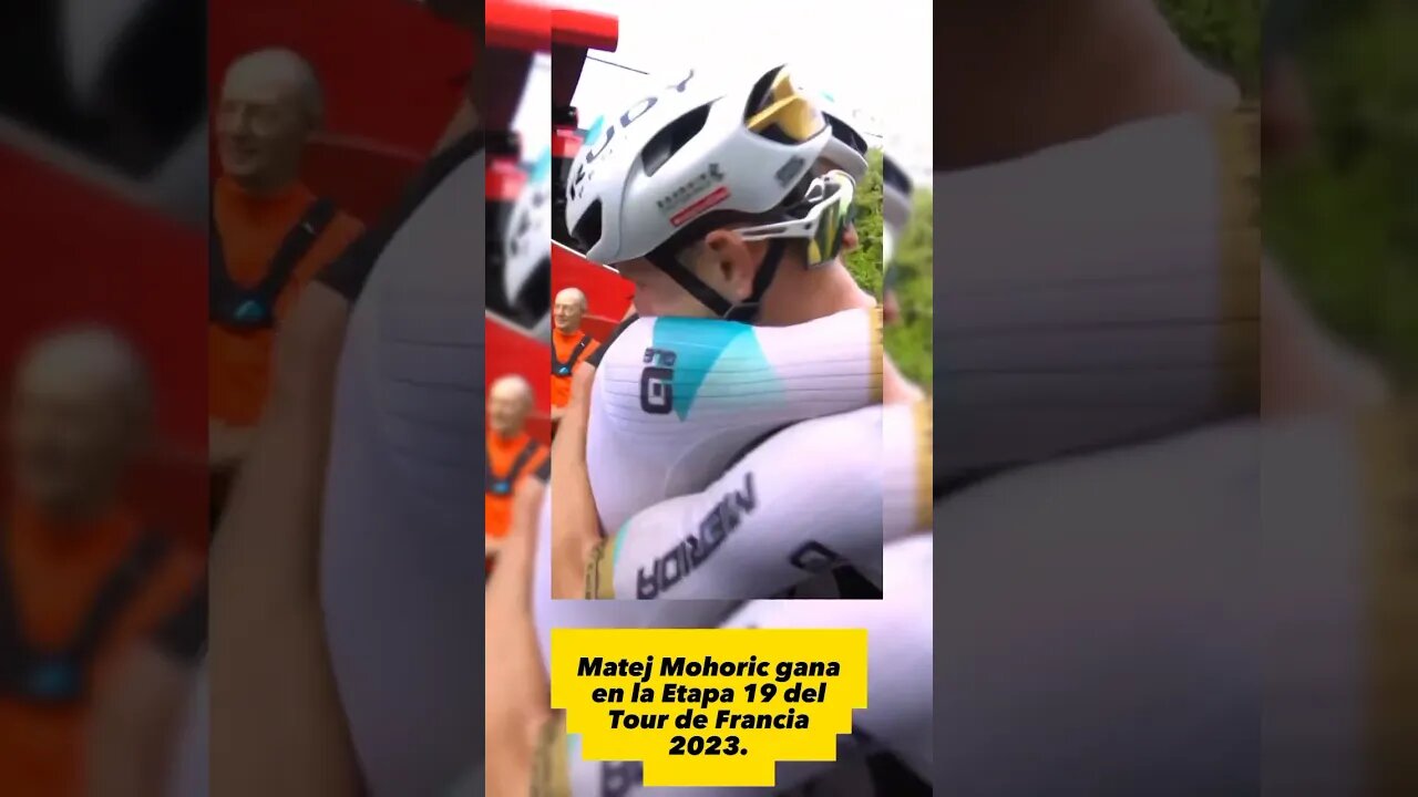 El esloveno Matej Mohoric vence en la Etapa 19 del Tour de Francia 2023.