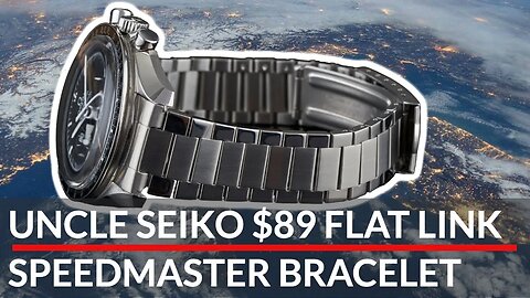 The Best Bracelet For Your Omega Speedmaster - NEW 'Uncle Seiko' Flat Link Bracelet (19mm & 20mm)
