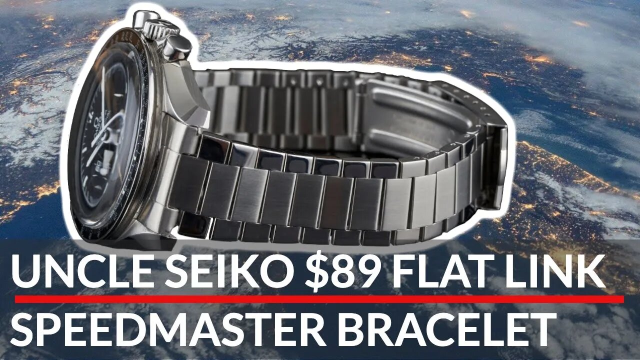 The Best Bracelet For Your Omega Speedmaster - NEW 'Uncle Seiko' Flat Link Bracelet (19mm & 20mm)