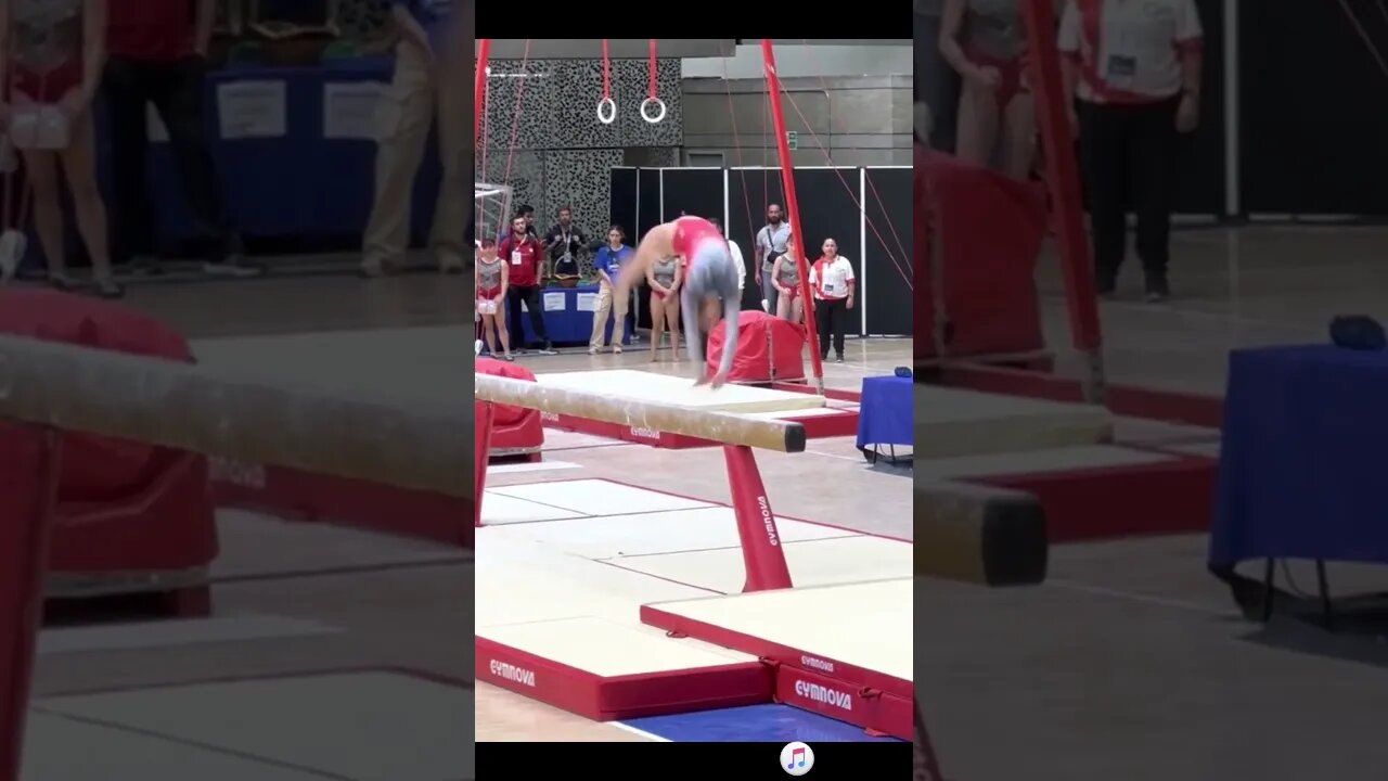 Tiana Sumanasekera 🇺🇸 Beam Dismount - Pan American Championships 2023 #shorts