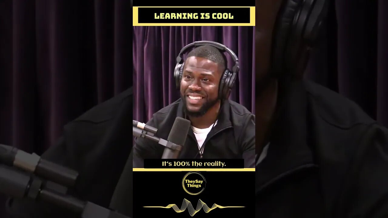 Kevin Hart, Learning is Cool #shorts #youtubeshorts #kevinhart #joerogan #theysay #learning #viral