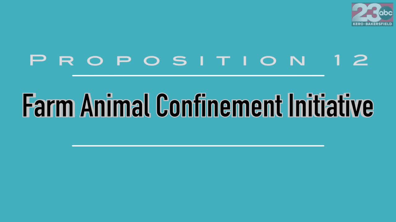 Proposition 12: Farm Animal Confinement Initiative