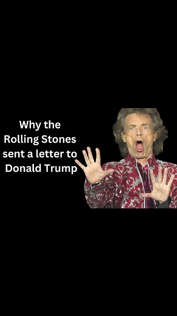 Unbelievable Reason the Rolling Stones Sent a Letter to Donald Trump! #shorts #rollingstones