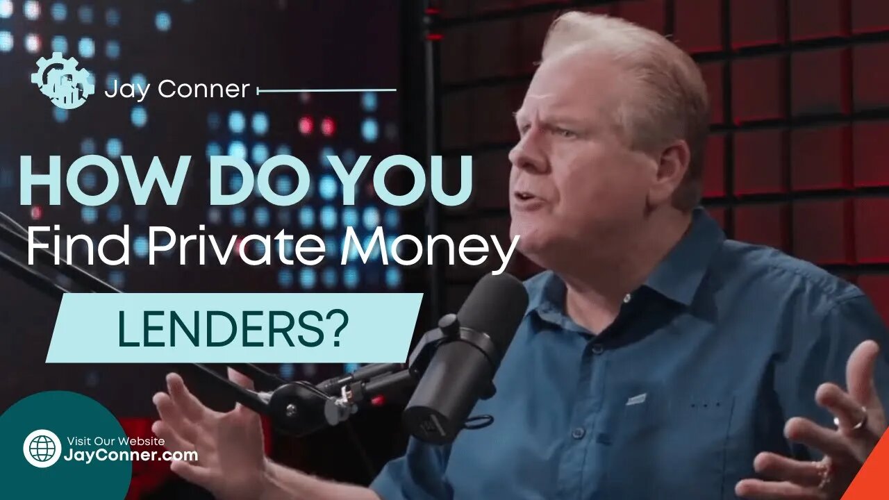 How Do You Find Private Money Lenders? Real Estate Investing Minus The Bank| RPM with Jay Conner